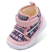 JOINFREE Toddler Boys Girls Winter Boots Kids Outdoor Warm Booties Non-Slip Walking Shoes Ankle Boots Lightweight House Indoor Slippers