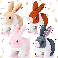 4 Pcs Interactive Electronic Plush Bunny Toy 7