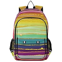 ALAZA Rainbow Line Abstract Backpacks Travel Laptop Backpack