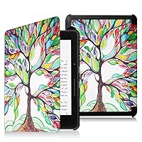 Case for Kindle Voyage eReader (2014),Light Weight Slim Tri-Fold Shockproof Magnetic Stand Leather Cover Case for Amazon Kindle Voyage (November 2014) with Auto Sleep/Wake (Color Tree)