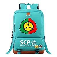 Teen SCP Foundation Rucksack-Large Capacity Laptop Knapsack Durable Lightweight Bookbag for Student