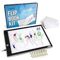 SpiceBox Flip Book Animation Cartoon Drawing Kit for Kids, Learn How to  Draw, Children's Arts and Crafts Coloring Activity Set for Young Artist,  Petit