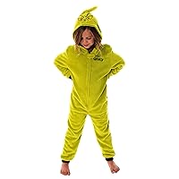 Dr. Seuss Kids The Grinch Hooded Union Suit Sleeper Pajamas