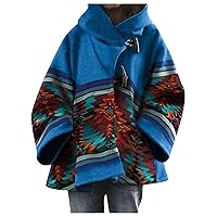 NAMTYQX Beth Dutton Coat for Women Yellowstone Apparel Blue Hooded Jacket Kelly Reilly Coat Winter Woolen Coats