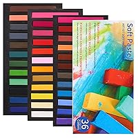 HA SHI Soft Chalk Pastels, 64 colors with additional 2pcs, Non Toxic Art  Supplies, Drawing Media for Artist Stick Pastel for Professional, Kids