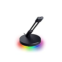 Razer Mouse Bungee V3 Chroma - Mouse Cable Holder with RGB Lighting (Spring Arm with Cable Clip, Heavy Non-Slip Base, Cable Management) Black