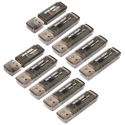 Micro Center SuperSpeed 10 Pack 32GB USB 3.0 Flash Drive Gum Size Memory Stick Thumb Drive Data Storage Jump Drive, 10X Faster Than USB 2.0 USB Drives (32G 10-Pack)