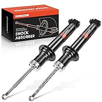 A-Premium Rear Pair (2) Suspension Shock Strut Absorbers Compatible with BMW E65 E66 Series 745i 745Li 2002-2005 750i 750Li 2006-2008, Driver and Passenger Side