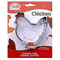 Chicken Farm Animal Cookie Cutter, Premium Food Grade Stainless Steel, Dishwasher Safe