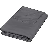 Utopia Bedding Flat Sheets - Pack of 6 - Soft Brushed Microfiber Fabric - Shrinkage & Fade Resistant Top Sheets - Easy Care (Twin XL, Grey)