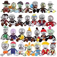 Plush Toys Figures, 28pcs Zombies, Stuffed Soft Dolls, Bonus Comes w/ PVC Kernel-Pult