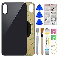 OEM Rear Back Glass Replacement for iPhone Xs Max 6.5 Inches with Professional Repair Tool Kit (Space Gray)