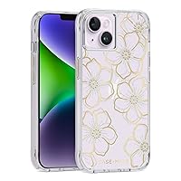 Case-Mate iPhone 14 Plus Case - Floral Gems - With 10ft Drop Protection & Wireless Charging - Luxury Sparkle Rhinestones Case for iPhone 14 Plus - Lightweight, Anti Scratch, Shock Absorbing Materials