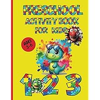 PRESCHOOL ACTIVITY BOOK FOR KIDS: Recommended for children aged 3 to 6 with large fonts.