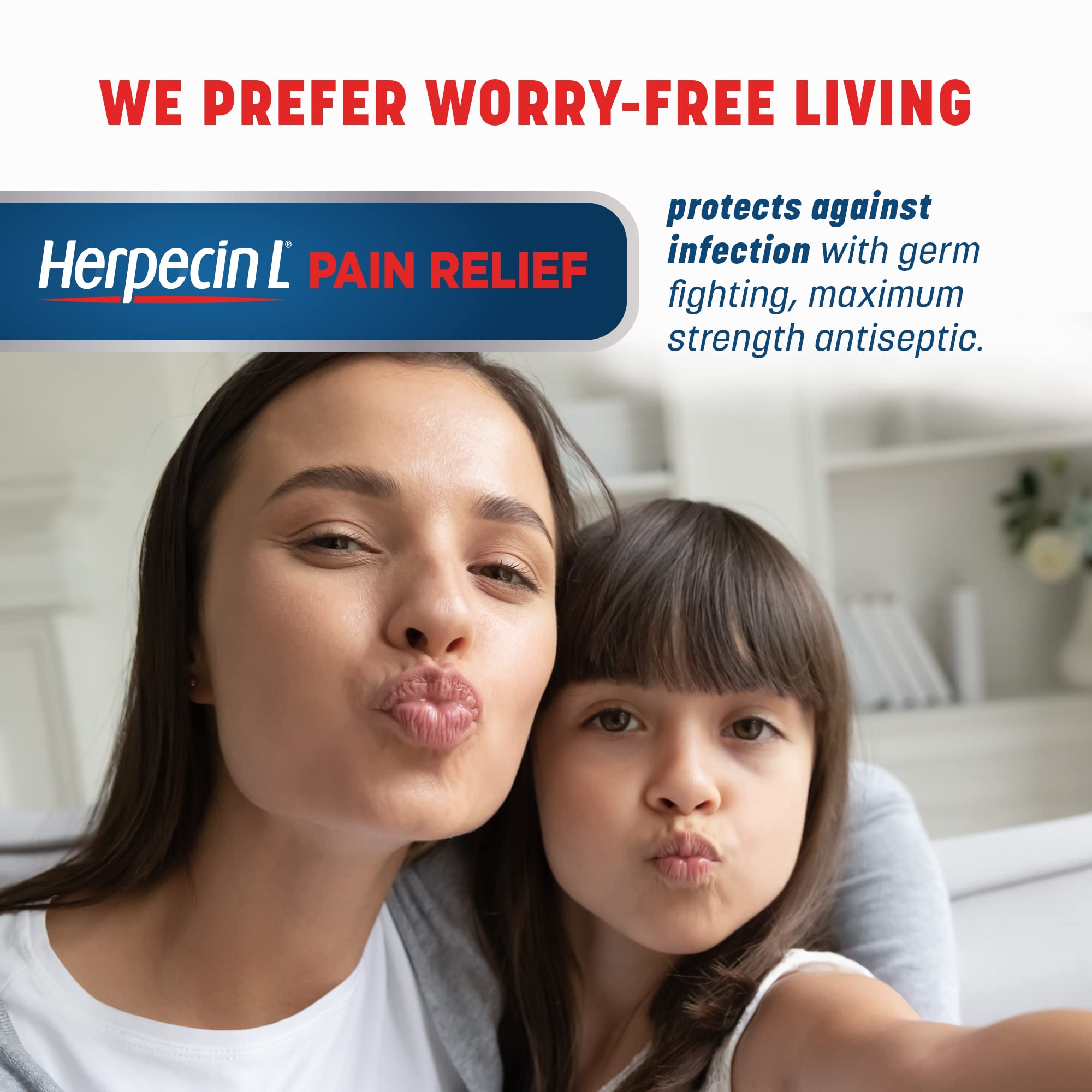 Herpecin-L Pain Relief Triple Action with Lidocaine Cold Sore and Fever Blister Treatment, 0.15 oz