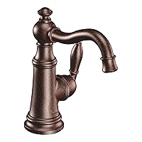 S42107ORB Weymouth One-Handle Single Hole Traditional Bathroom Sink Faucet with Drain Assembly, Oil Rubbed Bronze