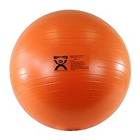 Cando - 30-1852 Deluxe ABS Inflatable Exercise Ball, Orange, 21.6