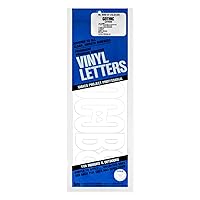 Duro Permanent Adhesive Vinyl Letters, 6-Inch, White
