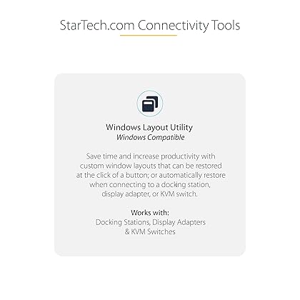 StarTech.com Dual-Monitor DisplayPort 1.4 Splitter, DisplayPort to 2x DP Multi-Monitor Adapter, Dual 5K 60Hz Computer MST Hub, Extra-Long Built-in Cable, Windows Only (MST14DP122DP)