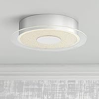 Possini Euro Design Crystal Sand Modern Ceiling Light Flush-Mount Fixture 11