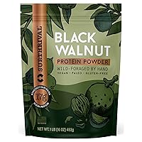 Surthrival: Black Walnut Protein Powder, Wild-Foraged, Ethically-Harvested, 17g Protein, USA Sourced, Vegan, Paleo, Gluten-Free, 1lb