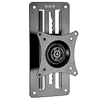 VIVO Height Adjustable 17 to 32 inch Single Monitor Articulating Wall Mount for Standing Workstations, Fits 1 Screen with Max VESA 100x100mm, Black, MOUNT-VW01A