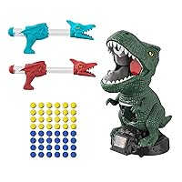 Dinosaur Toys Gift Outdoor Indoor Game for 3 4 5 6 Year Old Boys Kids, Movable Dinosaur Shooting Game Toys for Kids Ages 3 4 5 6, Gift Christmas Toy for Boys 3-5 4-6 6-8