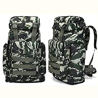 80L Multi-Color Large Capacity Waterproof Tactical Backpack Outdoor Travel Hiking Camping Bag (Color : Camouflage)