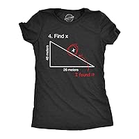 Find X T Shirt Funny Sarcastic Nerdy Math Test Teacher Tee for Women