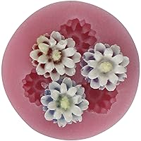 Tiny Daisy Flower Silicone Mold for Sugarcraft Cake Decoration Soap Candle Clay Crafting Project Accent 47x47x13mm