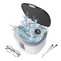 Ultrasonic Jewelry Cleaner, 25.4 oz(750ml) Ultrasonic Cleaner Machine with Digital Timer and 304 Stainless Steel Tank, Sonic Cleaner for Eyeglasses, Rings, Necklaces, Watch