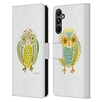 Head Case Designs Officially Licensed Wyanne Baby Birds Owl Leather Book Wallet Case Cover Compatible with Samsung Galaxy A05s