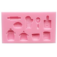 Baking Fun Candy Silicone Mold for Cake Decorate, Clay, Crafting
