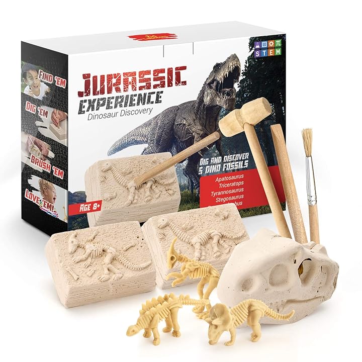 Mua Kid Labsters Jurassic Experience Dinosaur Discovery - Dinosaur Fossil  Digging Game Kit w/ Triceratops & Tyrannosaurus Rex Skeleton Toys & Tools -  Kids Dino Sandbox Activity Set trên Amazon Mỹ chính
