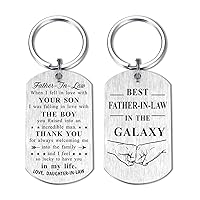 Father In Law Gifts, Father of the Groom Gift from Bride, Father-in-law Birthday Keychain from Daughter Son in Law