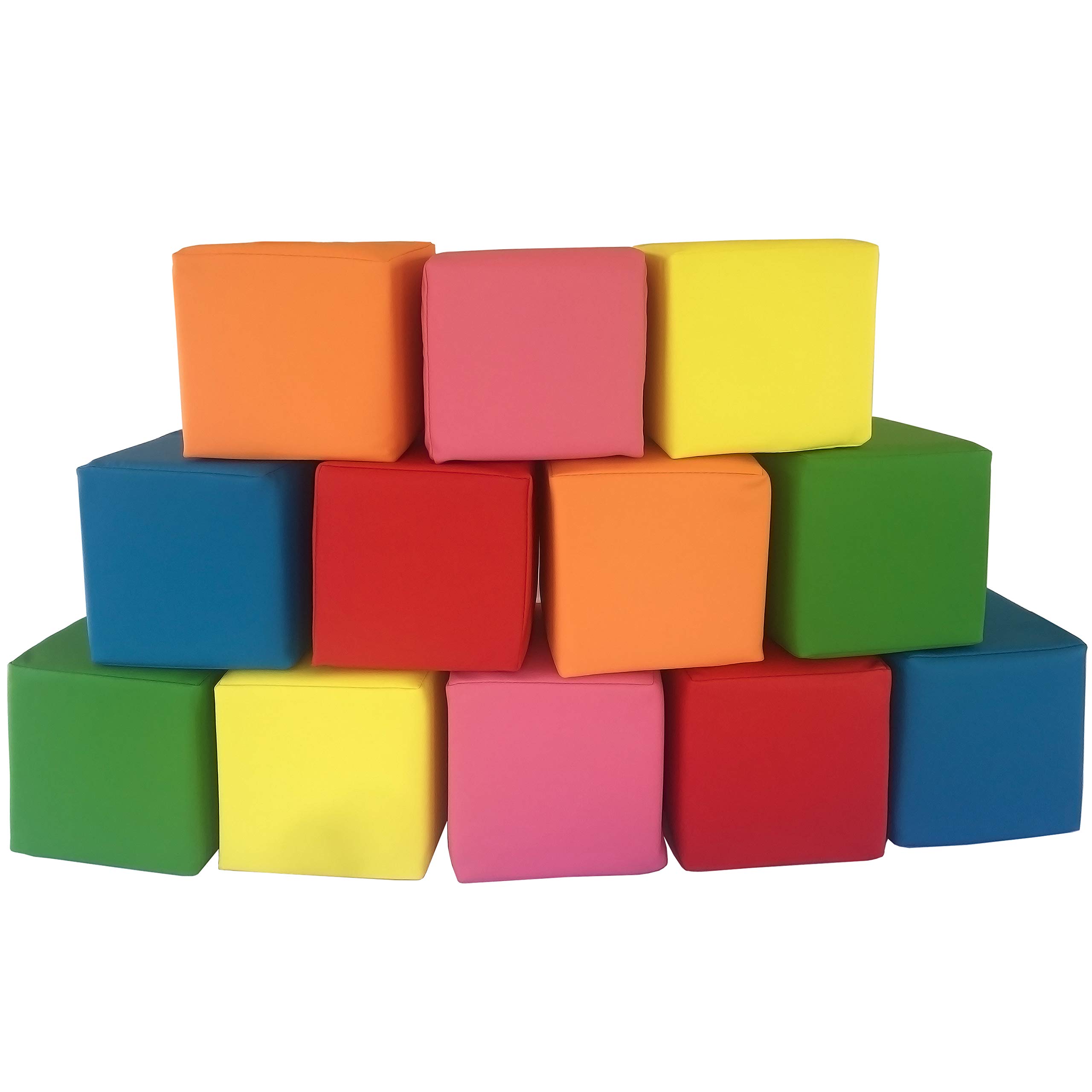 Brite Tools Soft Foam Stacking Cubes (12 Piece, Primary Colours)