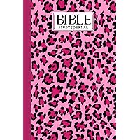Bible Study Journal: Pink Leopard Cover Bible Study Journal, A Creative Christian Workbook, A Simple Guide To Journaling Scripture, 120 Pages, Size 6