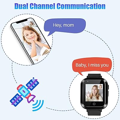  4G Kids SmartWatch - SmartWatch for Kids with GPS Tracker and  Calling Water-Resistant, Cell Phone Watch for Age 3-15 Years Old Girls Boys Smart  Watch Smartphone Support SIM Card WiFi Games (