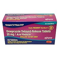 Omeprazole Tablets, Delayed-Release Tablets, 20mg Acid Reducer, 42 Tablets