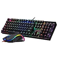 Redragon Wireless Gaming Keyboard and Mouse Combo, S101-KSW.