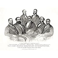 First African American Senator and Representatives Poster Reconstruction Era 1872 Black History, 24