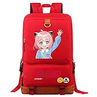 Casual Spy x Family Knapsack Anime Anya Forger Bookbag-Unisex Waterproof Rucksack Durable Laptop Bag for Travel,Sport