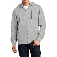 Mens V.I.T. Fleece Ultimate Full-Zip Long-Sleeve Hooded Sweatshirt Drawstring with Pocket Fleece Hoodie for Men