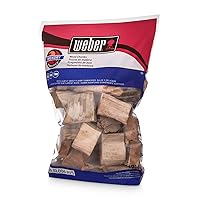 Weber Hickory Wood Chunks, for Grilling and Smoking, 4 lb.