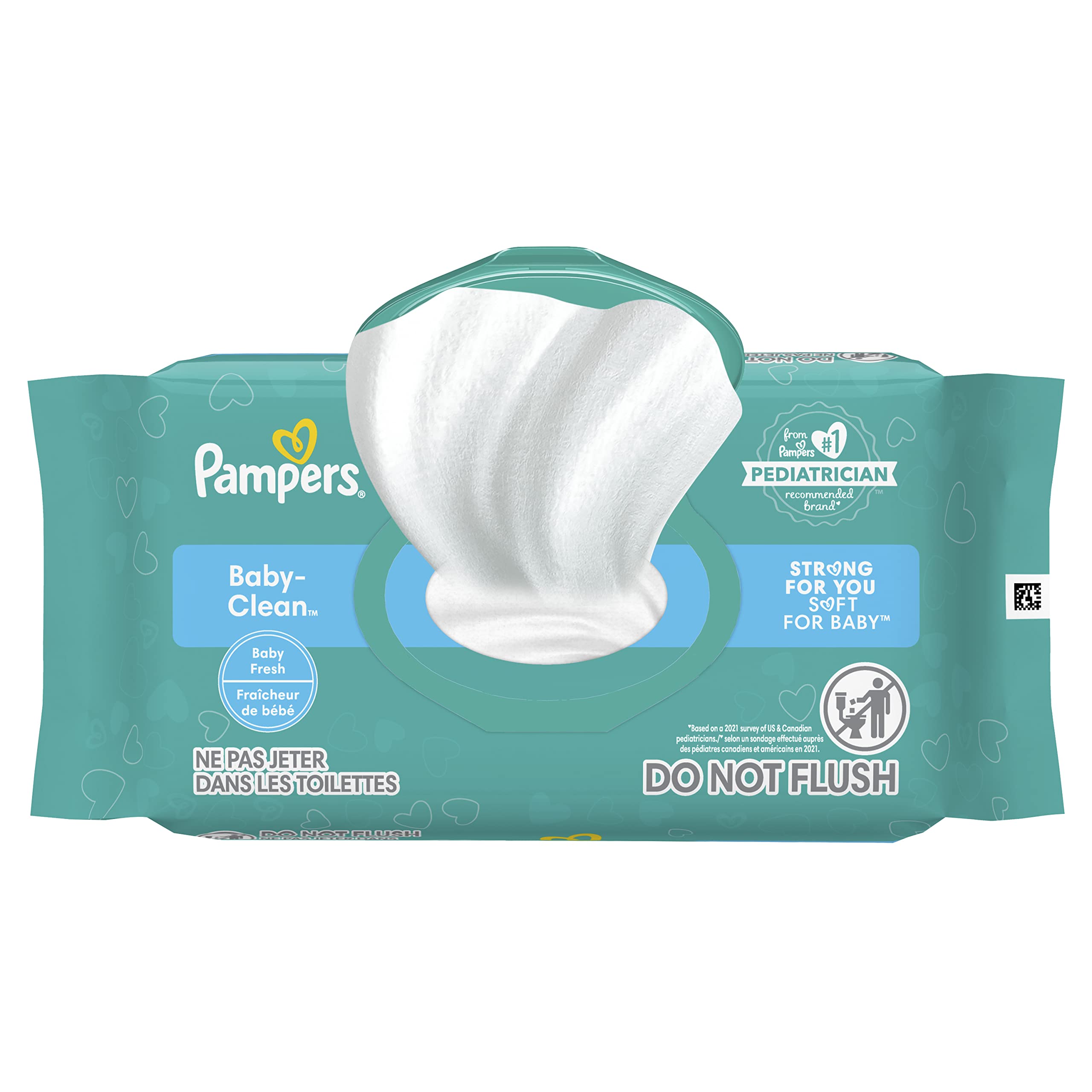 Pampers Baby Wipes Baby Fresh Scented 1X Pop-Top Packs 72 Count