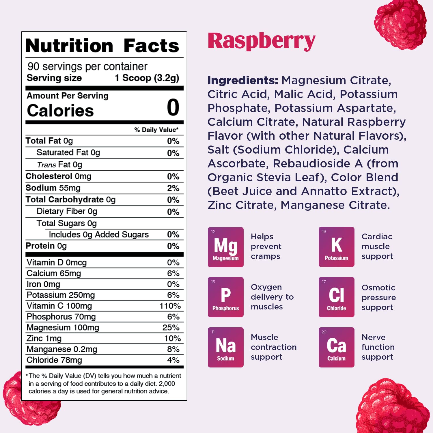 Ultima Replenisher Hydration Electrolyte Powder- 90 Servings- Keto & Sugar Free- Feel Replenished, Revitalized- Naturally Sweetened- Non- GMO & Vegan Electrolyte Drink Mix- Raspberry