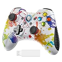 EasySMX Wireless Gaming Controller for Windows 7 8 10 11 12 PC/Laptop/PS3/Android/Switch/Steam Deck, Dual-Vibrate Gamepad Joystick Computer Game Controller With Turbo, 4 Customized Key