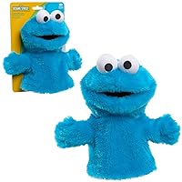 Just Play Sesame Street Cookie Monster 9-inch Hand Puppet, Preschool Pretend Play, Officially Licensed Kids Toys for Ages 18 Month
