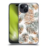 Head Case Designs Officially Licensed Ninola Palm Branches Orange Floral Art Hard Back Case Compatible with Apple iPhone 15