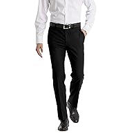 Calvin Klein Men Modern Fit Dress Pant, Black, 34W x 30L